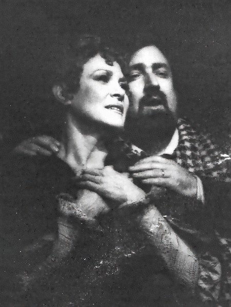 Cynthia Hansell-Bakić (Mimì) i Ante Ivić (Rodolfo), Giacomo Puccini <em>La Bohème</em>, HNK Split, premijera 1995.