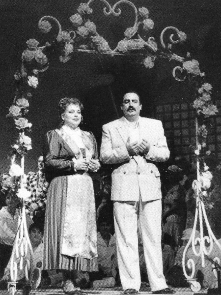 Božena Svalina (Marica) i Ante Ivić (Tonči), Ivo Tijardović <em>Spli´ski akvarel</em>, HNK Split, premijera 1991.