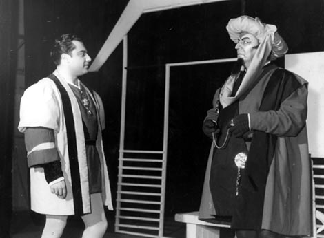 Rino Lo Cicero (Faust) i Ante Marušić (Mefisto) – Charles Gounod, Faust, Narodno kazalište Split, 1962.