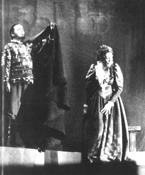 Attilio Planinšek (Manrico) i Cynthia Hansell-Bakić (Leonora) – Giuseppe Verdi, Trubadur, HNK Split, 1972.
