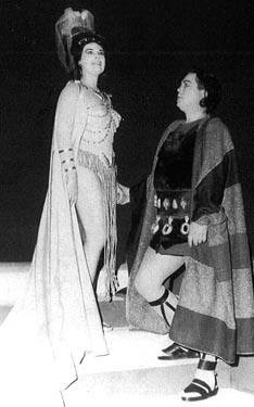 Bianca Bortoluzzi (Dalila) i Attilio Planinšek (Samson) – Camille Saint-Saëns, Samson i Dalila, Narodno kazalište Split, 1961.