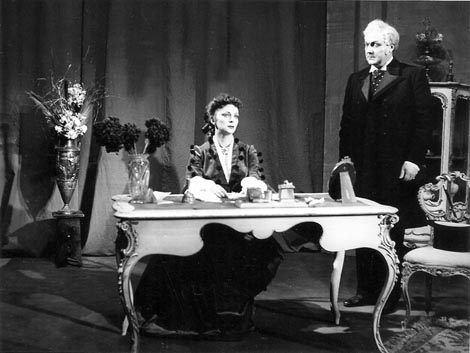 Bianka Dežman (Violetta) i Ante Marušić (Germont) – Giuseppe Verdi: Traviata, HNK Zagreb, 1952.