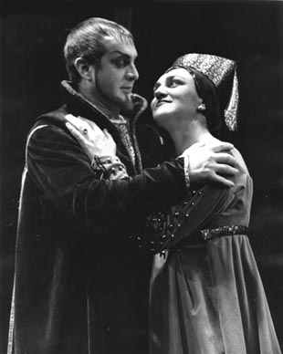 Ivan Stefanov (Modrobradi) i Blanka Zec (Judith) – Bela Bartok, Modrobradov dvorac, Narodno kazalište „Ivana Zajca", Rijeka, 1966.