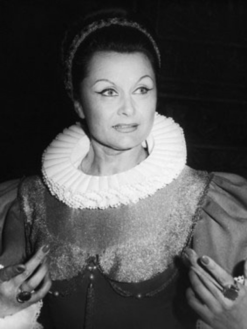 Božena Glavak kao Eboli, Giuseppe Verdi <em>Don Carlos</em>, SNG Ljubljana, sezona 1981./1982.