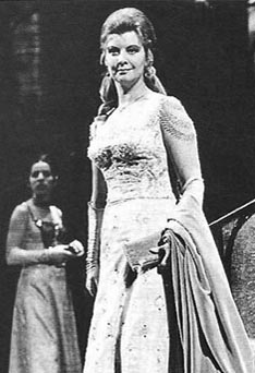 Božena Ruk-Fočić kao Arabella, Hrvatsko narodno kazalište u Zagrebu, Richard Strauss, Arabella, dir. Jovan Šajnović, red. Vlado Habunek, 1973.