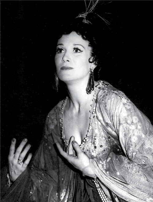 Cynthia Hansell-Bakić kao Oktavija, Claudio Monteverdi <em>Krunidba Popeje</em>, SNG Ljubljana, premijera 1977.