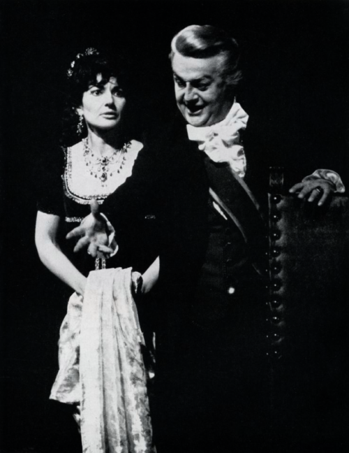 Maria Callas (Floria Tosca) i Tito Gobbi (Scarpia), Giacomo Puccini, <em>Tosca</em>, Covent Garden, 1964. 