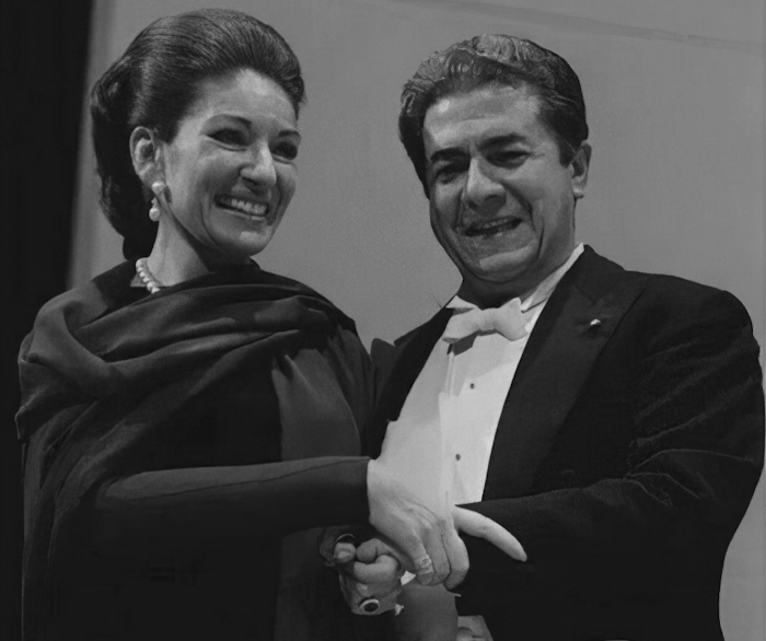 Maria Callas i Giuseppe di Stefano na turneji u Tokiju 1974.