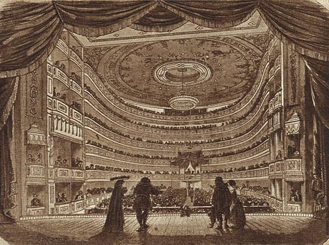 Carsko kazalište u Petrogradu u kojem je 22. (10.) studenoga 1862. praizvedena opera Moć sudbine