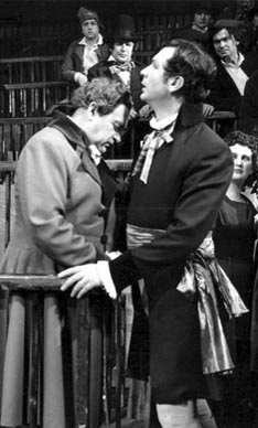 Josip Gostič (Chénier) i Frano Lovrić (Gérard) – Umberto Giordano, André Chénier, HNK u Zagrebu, 1958.