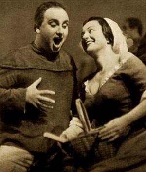 Gerhard Stolze (David) i Đurđa Milinković (Magdalena) - Richard Wagner, Majstori pjevači, Bayreuthske svečane igre, 1956.