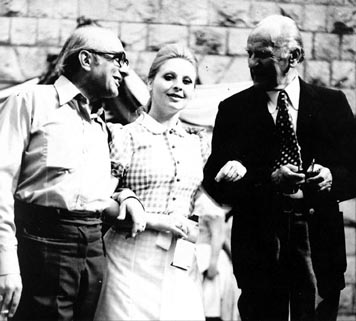  Vlado Seljan, Gertruda Munitić i Ivo Tijardović na snimanju Male Floramye Ive Tijardovića za tadašnju Radioteleviziju Zagreb