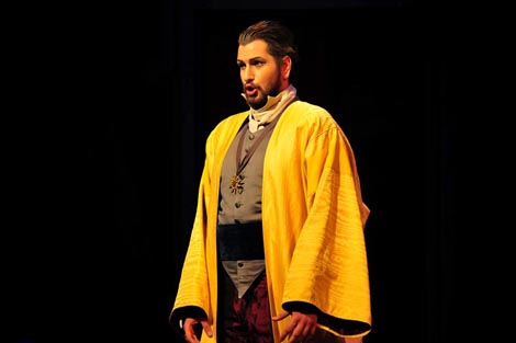 Goran Jurić (Sarastro); Hrvatsko narodno kazalište u Zagrebu, Wolfgang Amadeus Mozart, Čarobna frula, red. Georgij Paro; foto: goranjuric.com