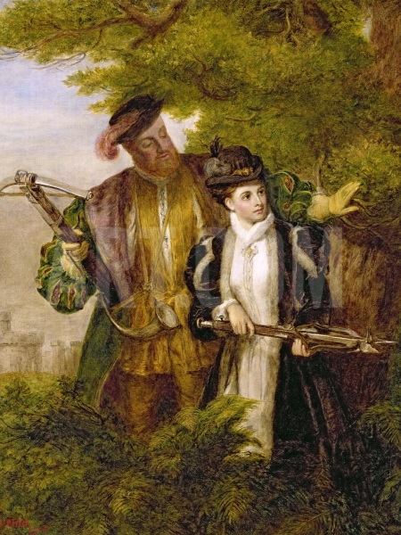Henrik VIII i Anne Boleyn u lovu