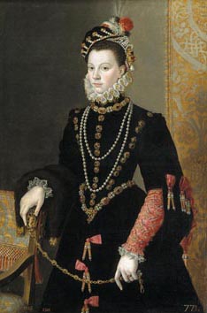 Juan Pantoja de la Cruz, Élisabeth de Valois, 1565.