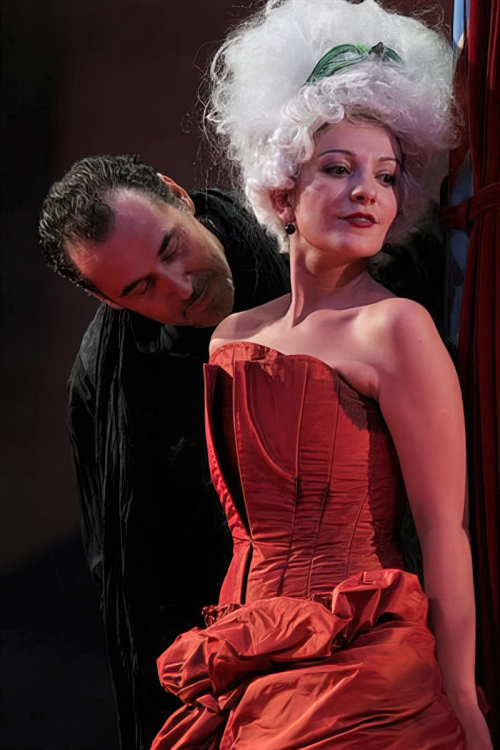 Ivica Čikeš (Casanova) i Marijana Radić (Dorina), Alfi Kabiljo <em>Casanova</em>, HNK Ivana pl. Zajca Rijeka, 2009.