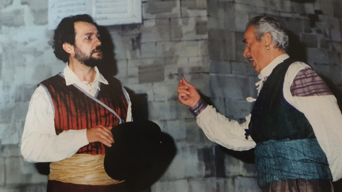 Ivica Šarić (Biaggio) i Velimir Zgrablić (Otac), Antonio Smareglia <em>Istarska svadba</em>, HNK u Osijeku, sezona 1993/1994.