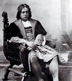 Josip Kašman kao Cristoforo Colombo na praizvedbi istoimene opere Alberta Franchettija 1892.