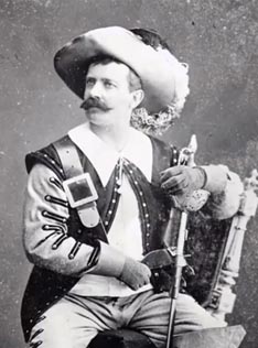 Josip Kašman kao Valentin u Fausu Charlesa Gounoda, Ravenna, 1877.