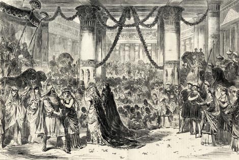 Scena iz prvog čina opere Kraljica od Sabe