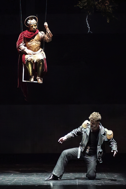 Ljubomir Puškarić (Apolon), Krešimir Špicer (Orfej), Claudio Monteverdi, <em>Orfej</em>, HNK u Zagrebu, premiejra 2008.