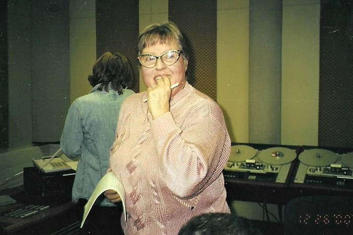 Marija Barbieri u radijskom studiju HRT-a