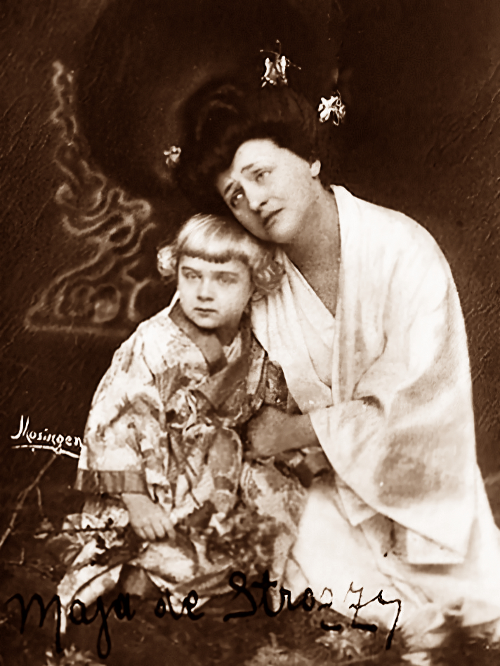 Maja de Strozzi kao Cho-Cho-San i Boris Papandopulo, Zagreb, 1910.