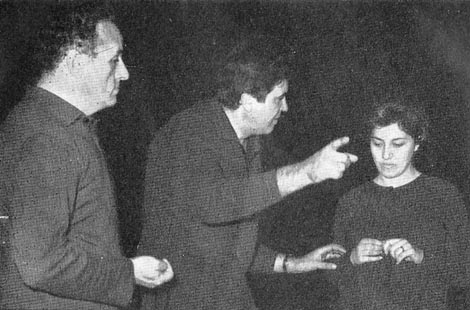 Noni Žunec, Vladimir Ruždjak i Majda Radić – Camille Saint-Saëns, Samson i Dalila, HNK u Zagrebu, 1965. (fotografija s pokusa)