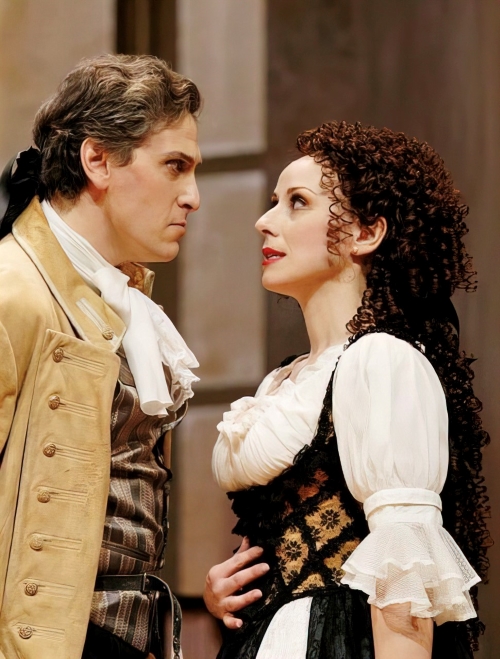 Michael Kraus (Grof) i Martina Zadro (Grofica) na premijeri <em>Figarova pira</em>, Landestheater Salzburg 2005. 