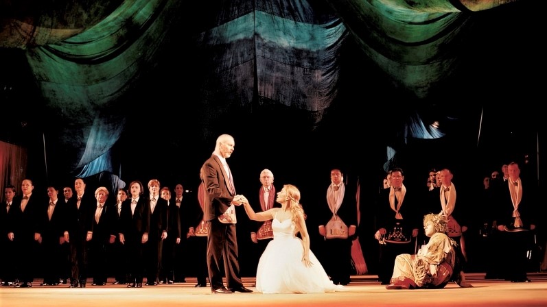 Martina Zadro kao Pamina na premijeri <em>Čarobne frule</em>, Národni divadlo, Prag 2001. 