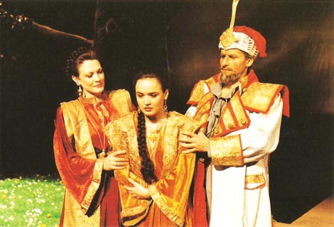 Cynthia Hansell Bakić (Eva), Iva Hraste (Jelena), Boris Trajanov (Zrinjski); Hrvatsko narodno kazalište Ivana pl. Zajca, Rijeka, Ivan pl.  Zajc, Nikola Šubić  Zrinjski, dir. Vladimir Benić, red. Petar Selem, premijera 12. svibnja 1991.