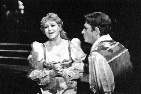 Nada Ruždjak (Margareta) i Jurij Reja (Faust) – Charles Gounod, Faust, Slovensko narodno gledališče u Mariboru, premijera 1982.