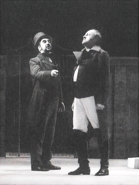 Neven Belamarić (Fiesco) i Igor Morozov (Simon) na premijeri <em>Simona Boccanegre</em>, HNK u Zagrebu 2003. 