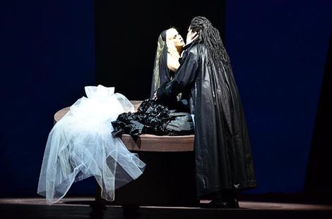 Dubravka Šeparović Mušović, John Charles Pierce; Hrvatsko narodno kazalište u Zagrebu: Richard Wagner, Parsifal, dir. Nikša Bareza, red. Kurt Josef Schildknecht, foto: © Novković