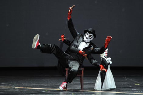 Jürgen Müller (Loge); Nacionalno kazalište u Mannheimu (Nationaltheater Mannheim): Richard Wagner, Rajnino zlato, dir. Dan Ettinger, red. Achim Freyer, foto: H. J. Michel