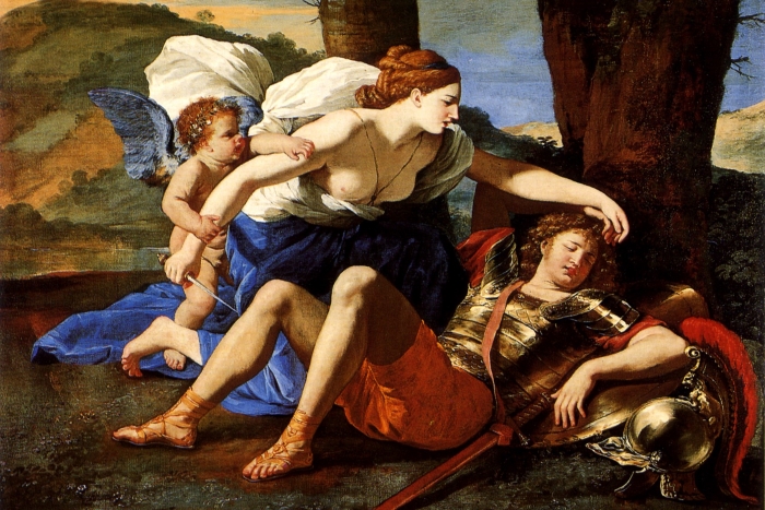 Armida i Rinaldo na slici Nicolasa Poussina iz 1616.