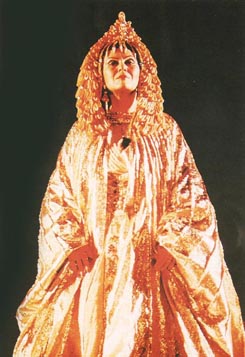 Ruža Baldani kao Amneris u Aidi, Barcelona, 1988.