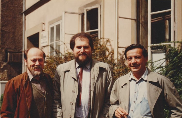 Zoran Juranić s Davorinom Kempfom i Markom Ruzdjakom, oko 1990.