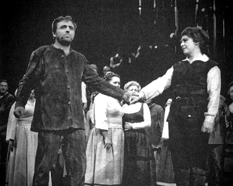 Stojan Stojanov (Florestan) i Sena Jurinac (Leonora) – Ludwig van Beethoven, Fidelio, HNK u Zagrebu, 1970.