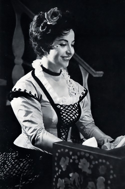 Teresa Berganza kao Rosina u Rossinijevu <em>Seviljskom brijaču</em>, Covent Garde, 1960.