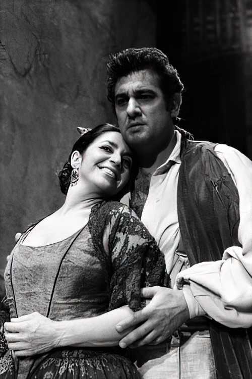 Teresa Berganza (Carmen) i Placido Domingo (Don José), Georges Bizet <em>Carmen</em>, Edinburgh, 1977.
