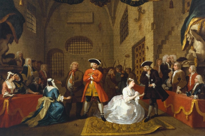 Prizor iz <em>Prosjačke opere</em> Johna Gaya i Johanna Christopha Pepuscha, praizvedene 1728. godine