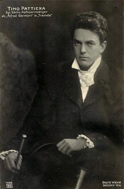 Tino Pattiera (Alfredo Germont) – Giuseppe Verci, La Traviata, Dresden 1916.