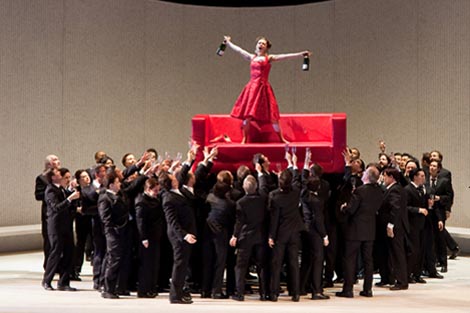 Metropolitan Opera, New York: Giuseppe Verdi, La Traviata, dir. Fabio Luisi, red. Willy Decker, foto: © Marty Sohl/Metropolitan Opera