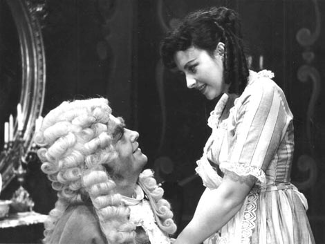 Tugomir Alaupović (Uberto) i Zdenka Žabčić (Serpina) - Giovanni Battista Pergolesi, služavka Gospodarica, produkcija RTZ