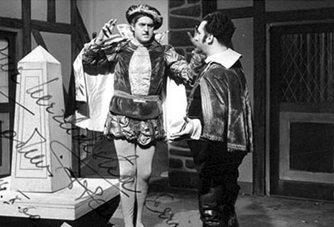 Tugomir Franc u opereti Vesela udovica Franza Lehára (?), 1960.