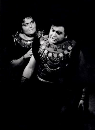 Ivanka Boljkovac (Aida) i Viktor Bušljeta (Radames) – Giuseppe Verdi, <em>Aida</em>, HNK u Zagrebu, premijera 1989. 