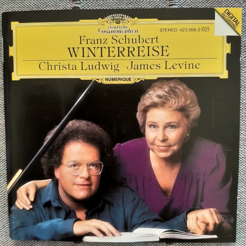 James Levine i Christa Ludwig na naslovnici CD Franz Schubert, <em>Zimsko putovanje</em> (<em>Die Winterreise</em>)