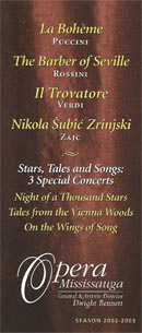 Najava sezone 2002./2003. u Operi Mississauga