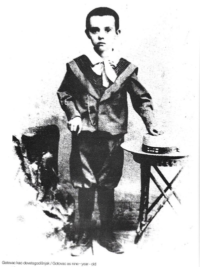 Jakov Gotovac kao devetogodišnjak